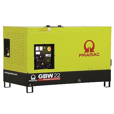 Дизельный генератор PRAMAC GBW22P LINZ однофазный в кожухе