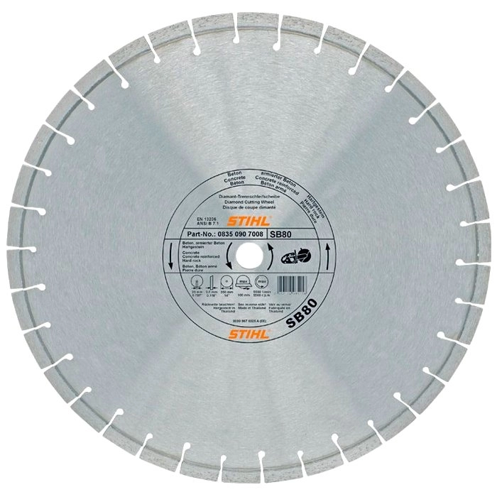 Алмазный диск STIHL S80 300 мм (кирпич, шифер, природный камень)