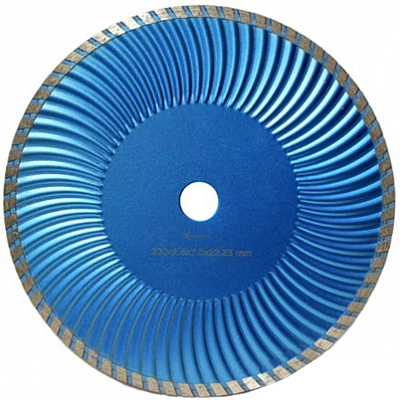 Диск турбо COBRA Premium Wave д.230*22,2 (2,8*7)мм | железобетон/dry DIAMASTER