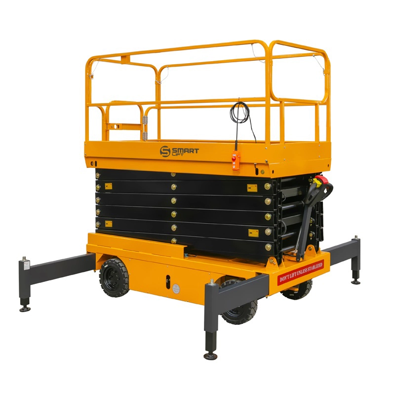 фото подъемник ножничный самоходный sjy-0.3-13a (300 кг; 12,8 м) smartlift