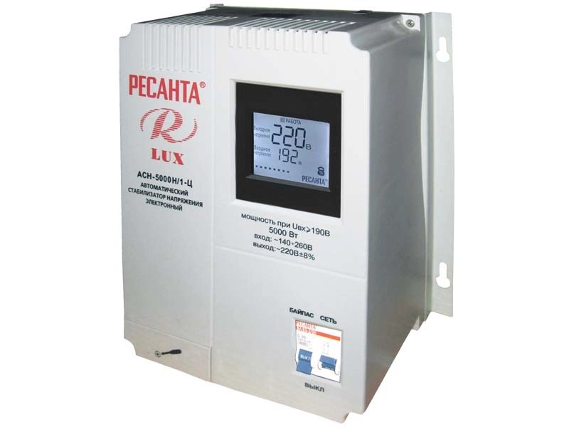 фото стабилизатор напряжения серии lux ресанта асн-5000н/1-ц