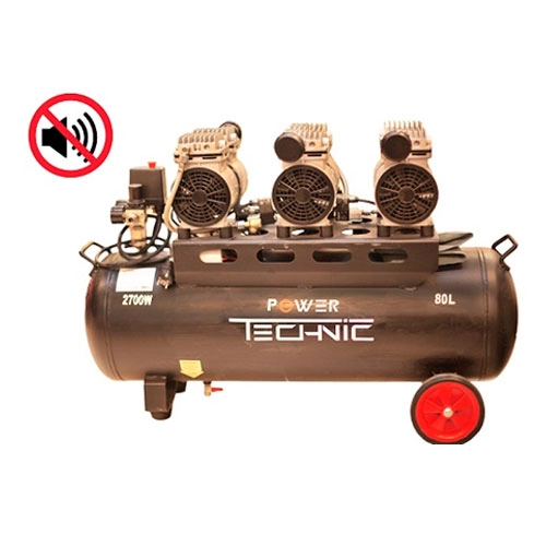 Компрессор POWER TECHNIC ACL 480/80 (бесшумный, безмасляный)