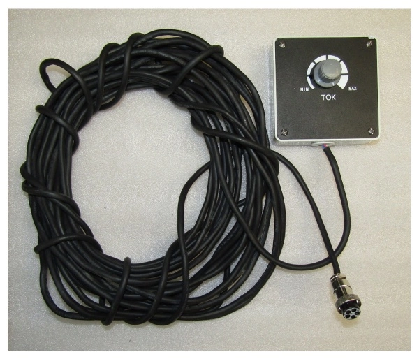 фото регулятор тока дистанционный для аппаратов сварки mma (14.6м.,4 pin)/ current regulator remote