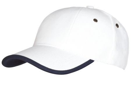 фото бейсболка unit trendy, белый/т.синий