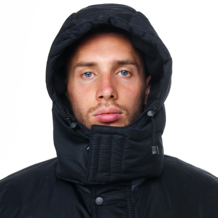 фото костюм зимний арктика цвет серый/черный ткань nylon taslan dobby