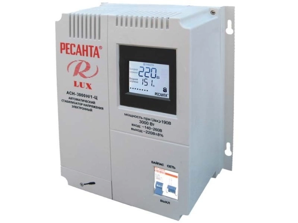 фото стабилизатор напряжения серии lux ресанта асн-3000н/1-ц