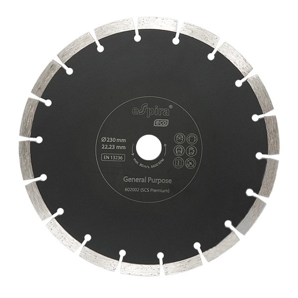 Диск алмазный ESPIRA SCS ECO 230х22,23 мм (Универсальный)
