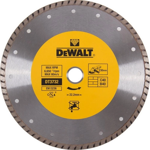 Круг алмазный DEWALT (DT3732-QZ) Ф230х22мм универсальный