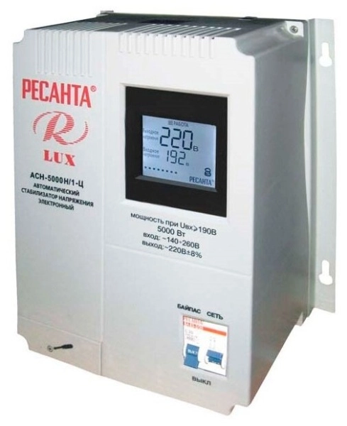 фото стабилизатор напряжения серии lux ресанта асн-5000н/1-ц