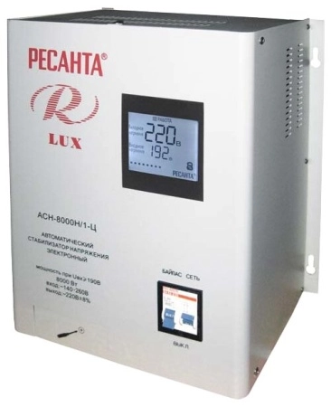 фото стабилизатор напряжения серии lux ресанта асн-8000н/1-ц