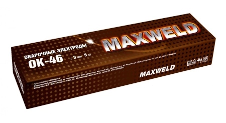 фото электроды maxweld ок-46 3мм 5кг