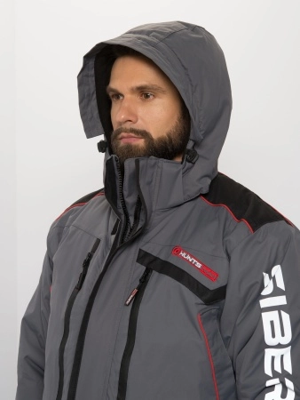 фото костюм зимний siberia цвет серый/черный ткань breathable