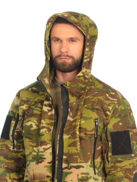 фото куртка демисезонная камелот цвет мультикам ткань polarfleece