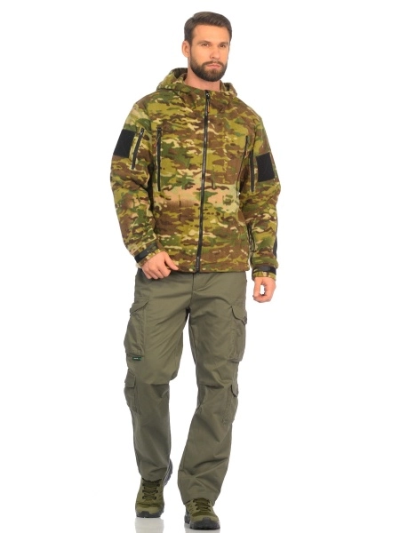 фото куртка демисезонная камелот цвет мультикам ткань polarfleece