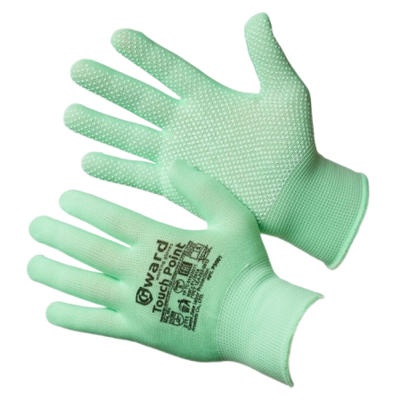 фото перчатки gward нейлоновые с микроточкой европвх, p3001