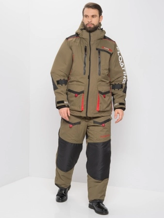 фото костюм зимний поплавок siberia floating цвет хаки/черный ткань breathable