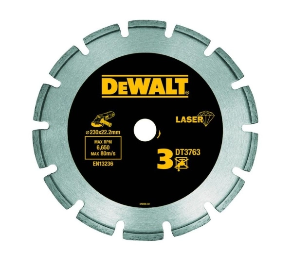 Круг алмазный DEWALT (DT3763-XJ) Ф230х22мм по граниту