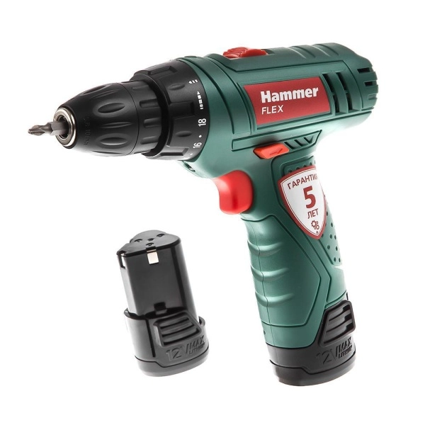 фото дрель аккумуляторная hammer acd12/2le