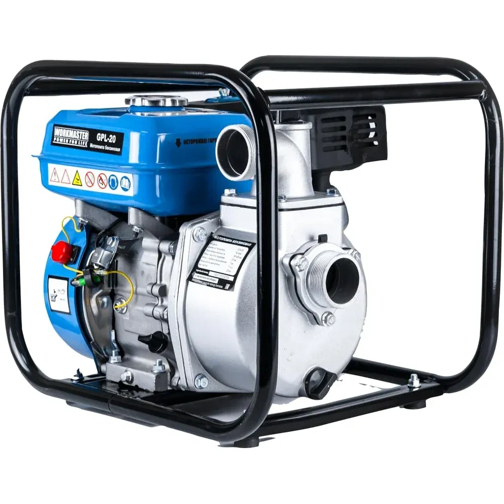 фото бензиновая мотопомпа workmaster gpl-20