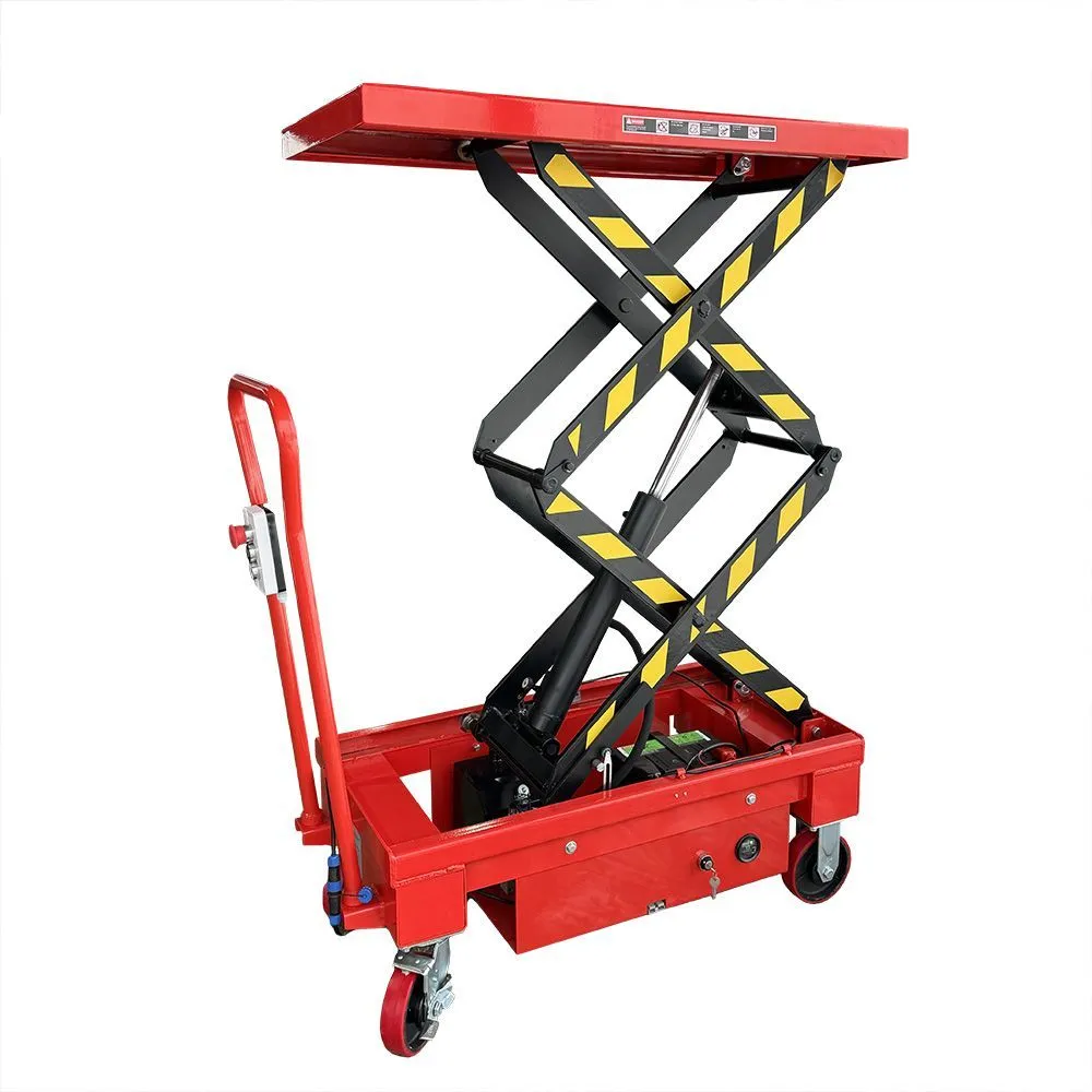 фото гидравлический подъемный стол передвижной с электроподъемом oxlift epsd50 1600 мм 500 кг