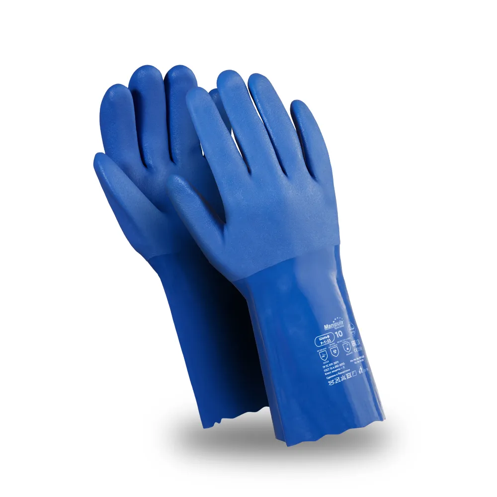 фото перчатки manipula specialist® шельф (интерлок+пвх 1,9мм), p-t-23/cg-981