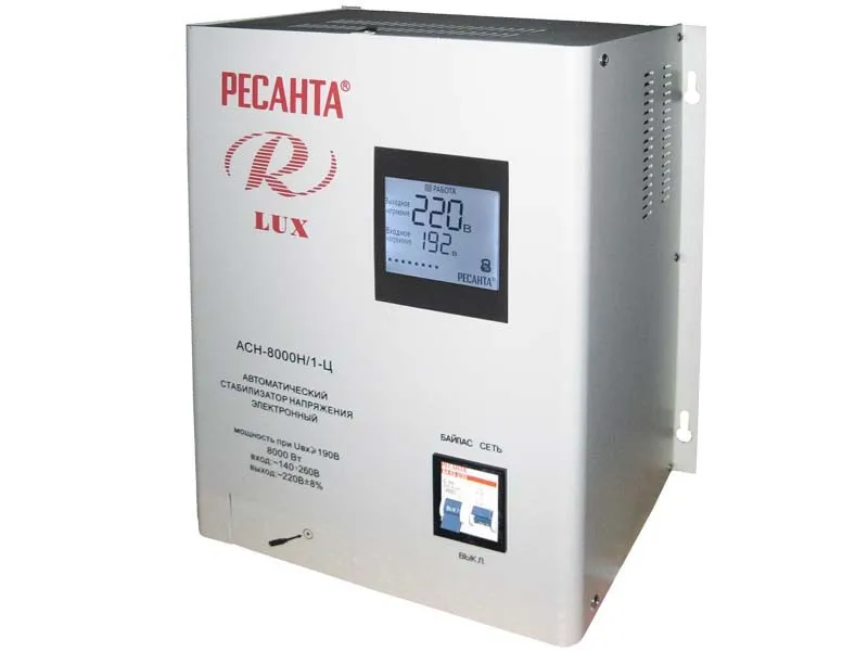 фото стабилизатор напряжения серии lux ресанта асн-8000н/1-ц
