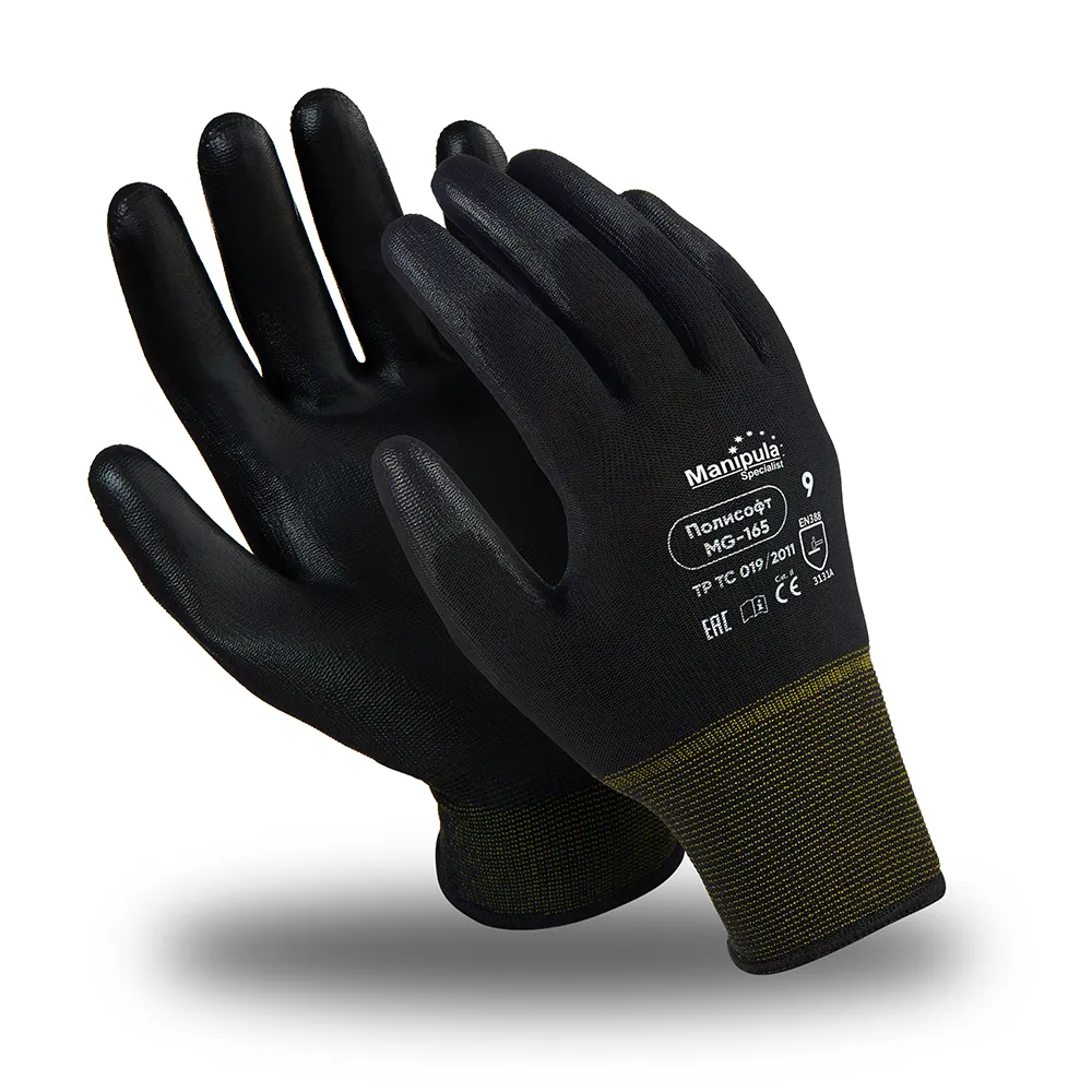 фото перчатки manipula specialist® полисофт (полиэфир+полиуретан), mg-165