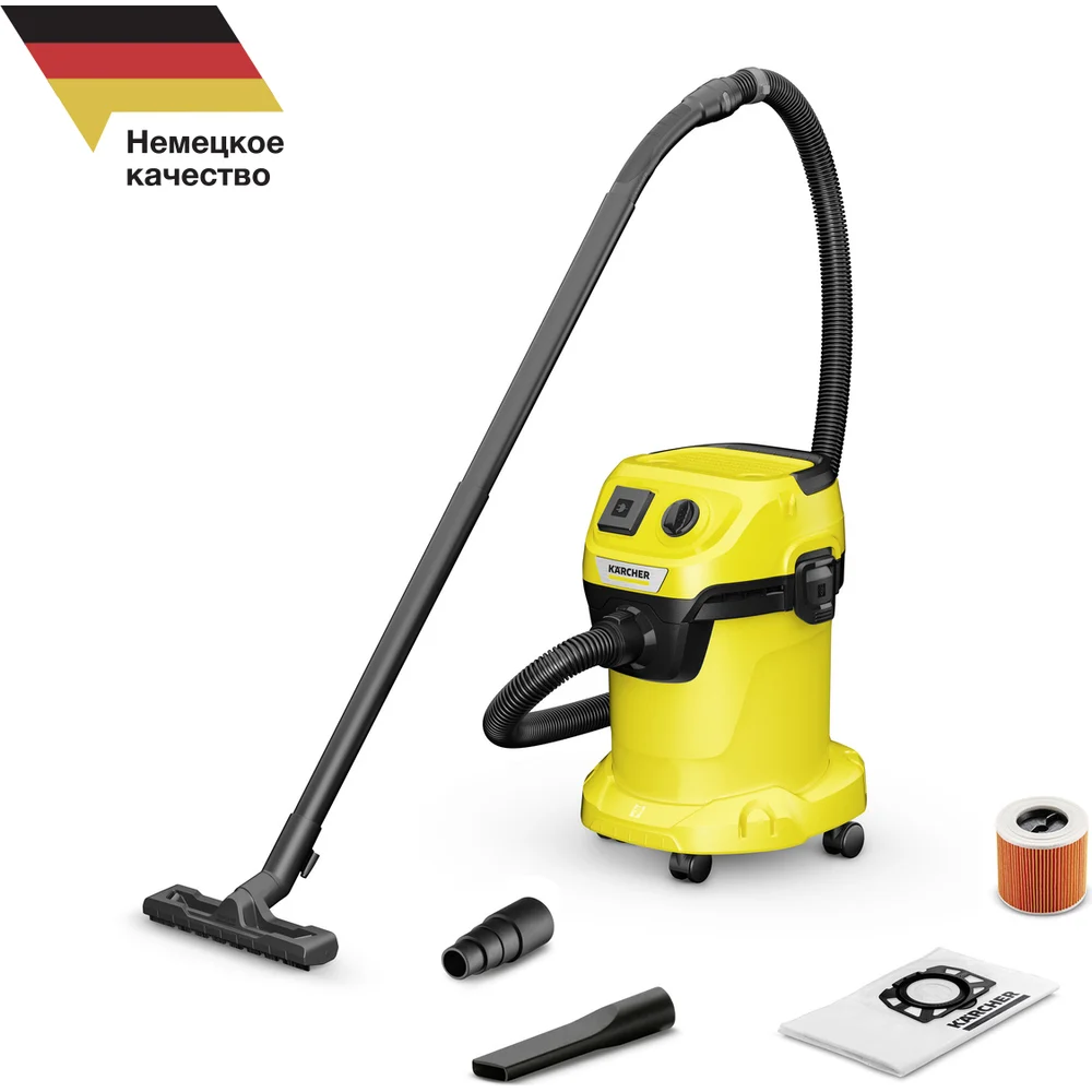 фото хозяйственный пылесос karcher wd 3 p v-17/4/20