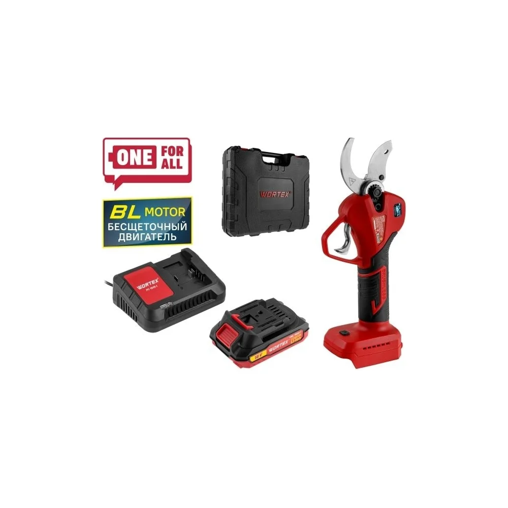 фото аккумуляторный секатор wortex cbs 2535-1