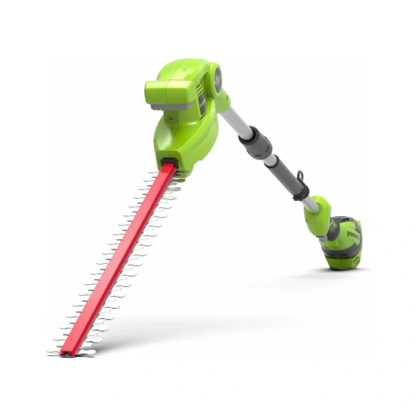 фото штанговый аккумуляторный кусторез greenworks g40pha