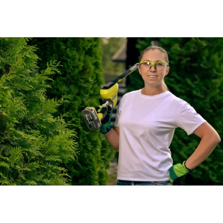 фото аккумуляторные садовые ножницы ryobi one+ ogs1822 5133002830