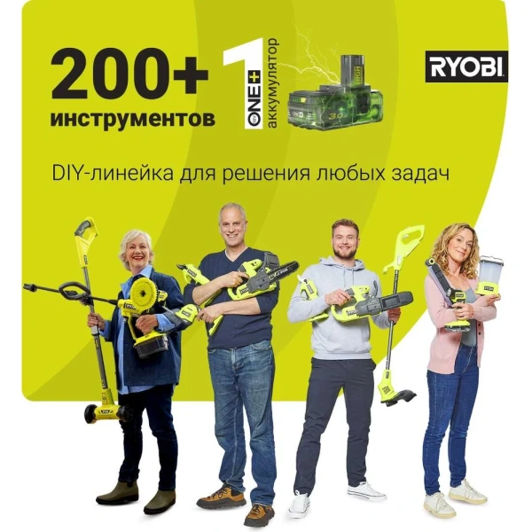 фото эксцентриковая шлифмашина ryobi one+ r18ros-0