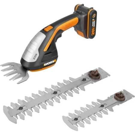 фото ножницы для стрижки травы и кустарников worx 1х2.0 ач и зу wg801e