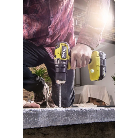 фото ударная бесщеточная дрель-шуруповерт ryobi one+ rpd18c-242s