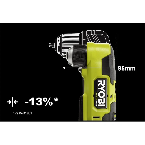 фото угловая дрель ryobi one+ hp rad18c-0