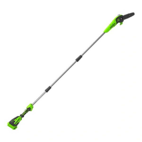 фото аккумуляторный высоторез-сучкорез greenworks g40psf