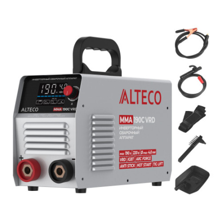 фото инверторный сварочный аппарат alteco mma 190c vrd