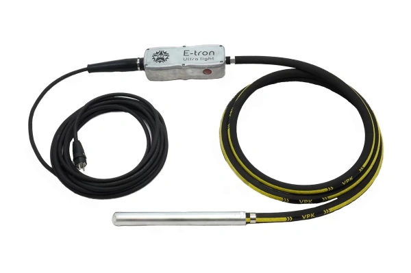 фото глубинный вибратор с преобразователем vpk e-tron ultra light 50