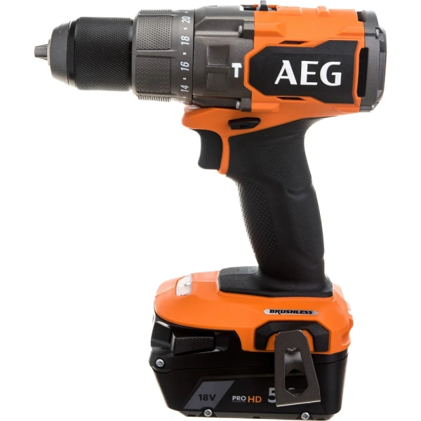 фото ударная бесщеточная аккумуляторная дрель-шуруповерт aeg bsb18c3bl-502c