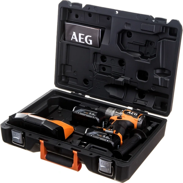 фото ударная бесщеточная аккумуляторная дрель-шуруповерт aeg bsb18c3bl-502c