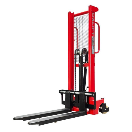 фото ручной гидравлический штабелер oxlift hs1516 1600 мм 1500 кг