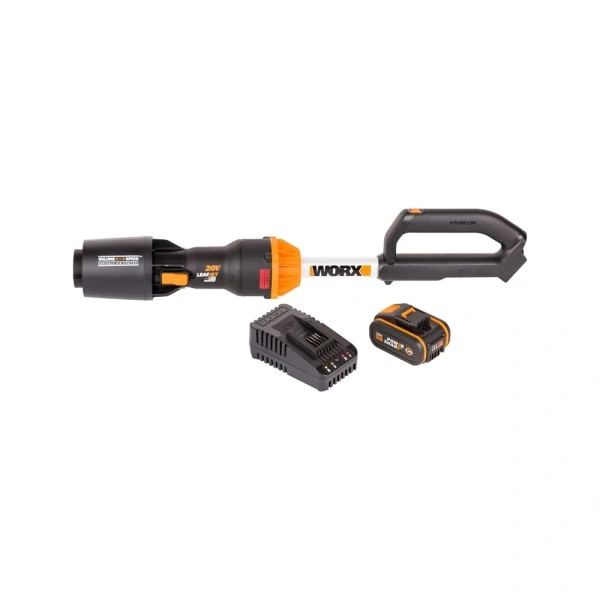 фото аккумуляторная бесщеточная воздуходувка worx wg543e